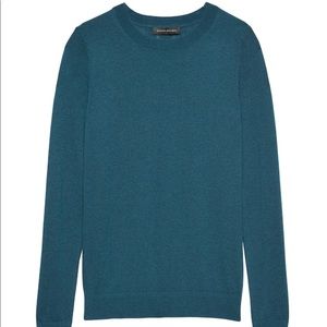 Banana Republic Size M Teal Silk Cashmere Sweater